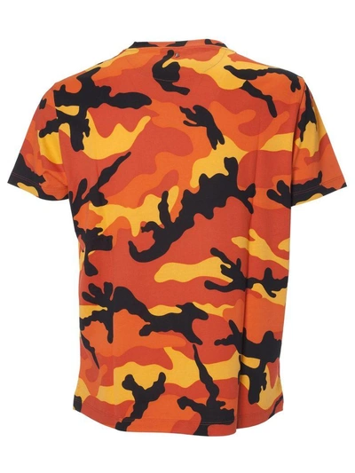 Shop Valentino Camouflage Print T-shirt