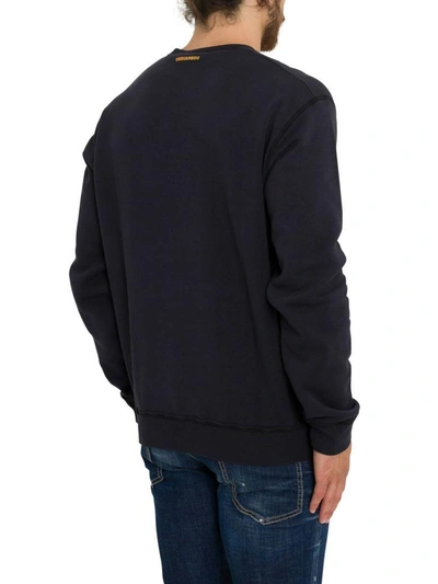 Shop Dsquared2 Sweatshirt With Icon Print In Blu
