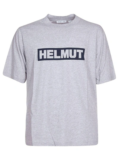 Shop Helmut Lang Logo Print T-shirt In Grigio