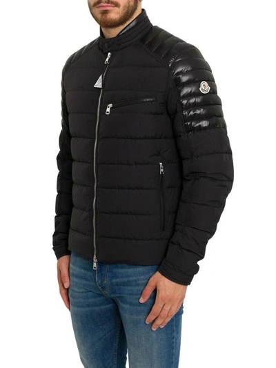 Moncler Men s Meylan Quilted Zip front Jacket In Black ModeSens