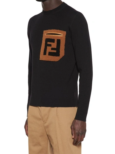 Shop Fendi Sweater In Black