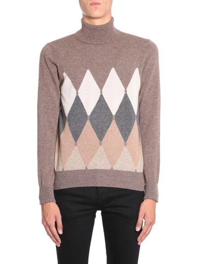 Shop Ballantyne Cashmere Sweater In Multicolor