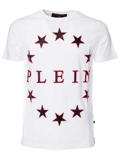 Shop Philipp Plein Star Logo T-shirt In White