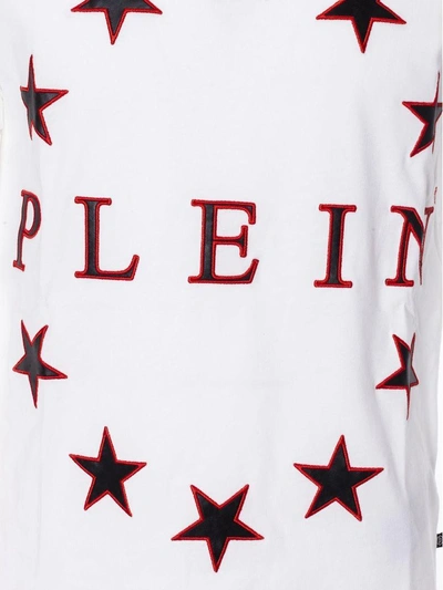 Shop Philipp Plein Star Logo T-shirt In White