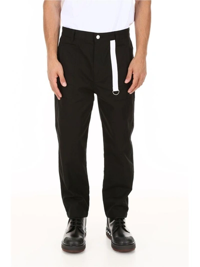 Shop Helmut Lang Cropped Trousers In Black (black)