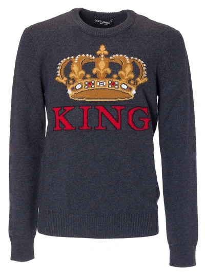 Shop Dolce & Gabbana Crown Sweater In Variante Abbinata