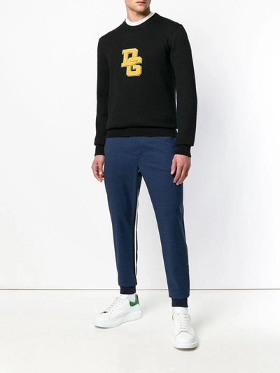 Shop Dolce & Gabbana Dg Logo Sweatshirt In Nero