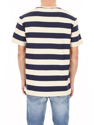 Shop Burberry Cotton Copperfield T-shirt In Off Wht-parade Redblu