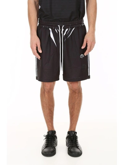 Shop Adidas Originals By Alexander Wang Aw Bermuda Shorts In Black White (black)