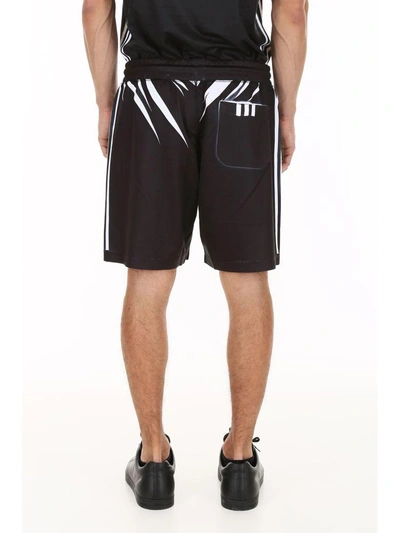 Shop Adidas Originals By Alexander Wang Aw Bermuda Shorts In Black White (black)