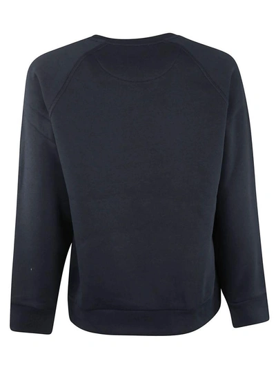 Shop Burberry Archive Logo Sweatshirt In Navy