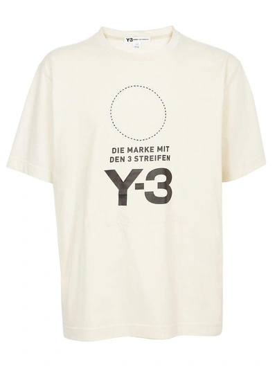 Shop Y-3 T-shirt In Champagne