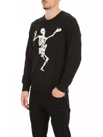 Shop Alexander Mcqueen Skull Sweatshirt In Black Mix (black)