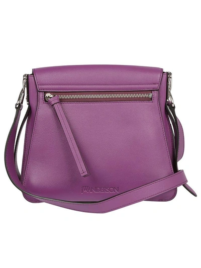 Shop Jw Anderson Disc Shoulder Bag In Purple