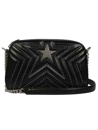 Shop Stella Mccartney Star Shoulder Bag In Black