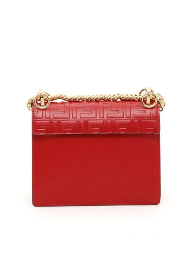 Shop Fendi Small Kan I Bag In Fragola Oro Softrosso