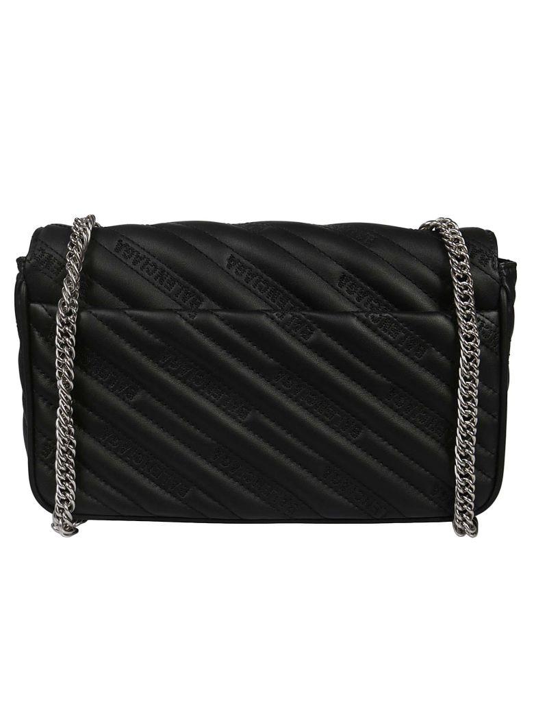 Balenciaga Bb Destroyed Shoulder Bag In Noir ModeSens