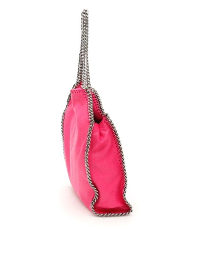 Shop Stella Mccartney Small Falabella Tote Bag In Hot Pink