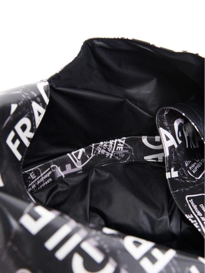 Shop Mm6 Maison Margiela 'japanese Bag Fragile' Bag In Black