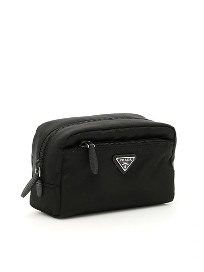 Shop Prada Nylon Pouch In Neronero