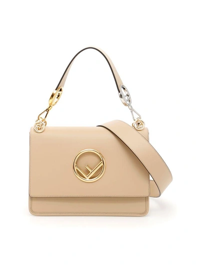 Shop Fendi Kan I F Bag In Amidobeige