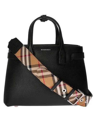Shop Burberry The Small Banner Tote