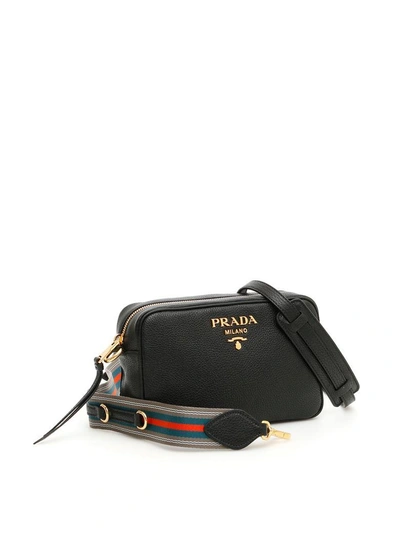 Shop Prada Zipped Camera Bag In Neronero