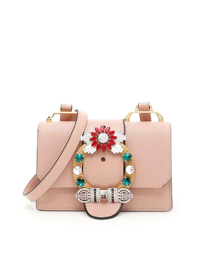 Shop Miu Miu Miu Lady Crossbody Bag In Orchidea (pink)