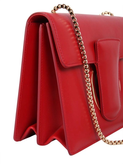 Shop Ferragamo Thalia Messenger Bag In Rosso