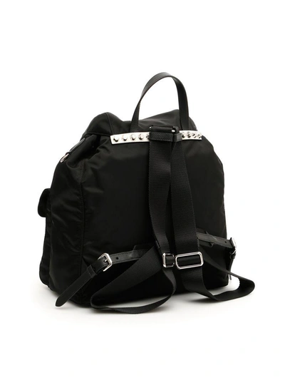 Shop Prada New Vela Backpack In Nero Cromonero