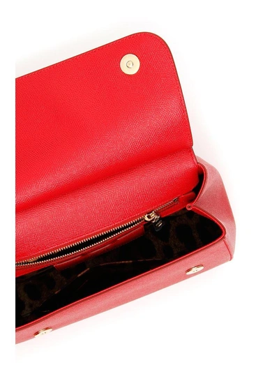 Shop Dolce & Gabbana Medium Sicily Bag In Rosso