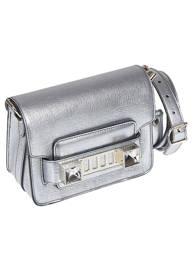 Shop Proenza Schouler Ps11 Shoulder Bag In Silver
