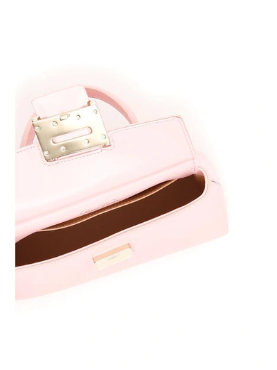 Shop Roger Vivier Viv Cabas Mini Bag In Baby Pink (pink)