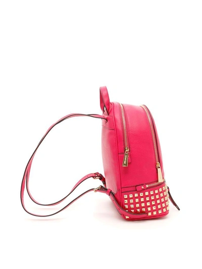 Shop Michael Michael Kors Medium Rhea Backpack In Ultra Pink|fuxia