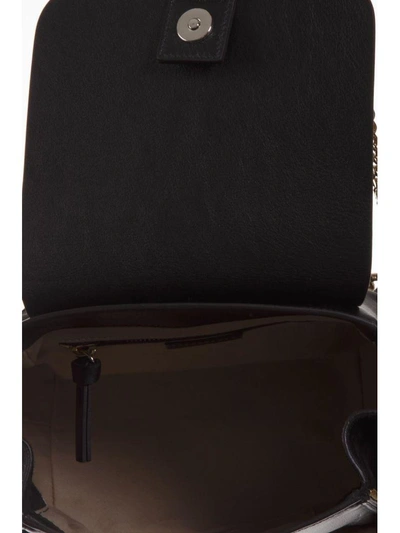 Shop Chloé Faye Black Suede & Leather Backpack