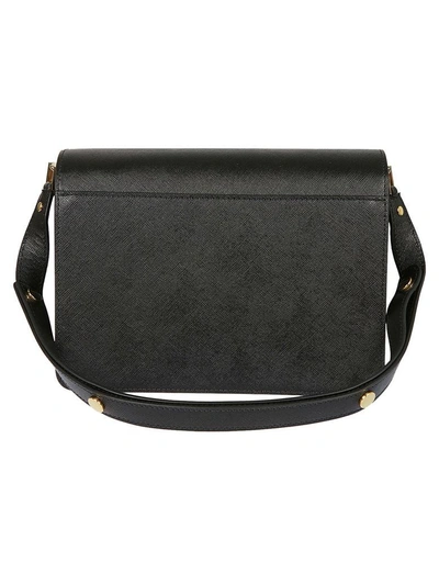 Shop Marni Trunk Shoulder Bag In Zn99n Black