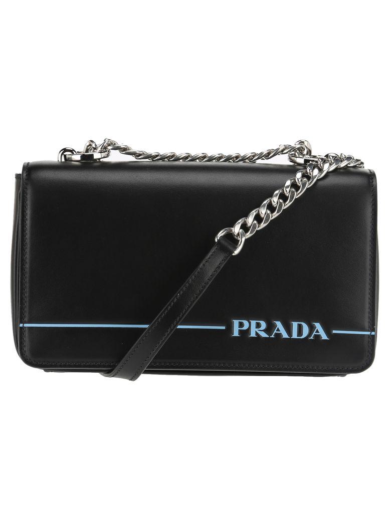 prada mirage leather shoulder bag