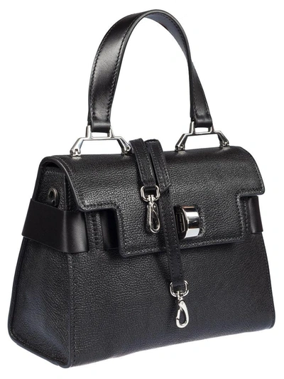 Shop Miu Miu Madras Leather Tote In Nero