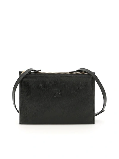 Shop Il Bisonte Mini Bag With Strap In Nero (black)