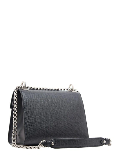 Shop Prada Monochrome Bag In Black