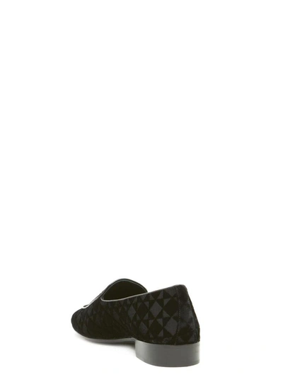 Shop Giuseppe Zanotti New Velvet Tridimension Shoes In Black