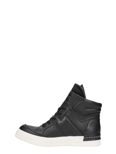 Shop Cinzia Araia Black Leather Sneakers