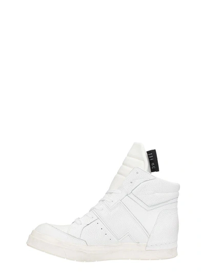 Shop Cinzia Araia White Leather Sneakers