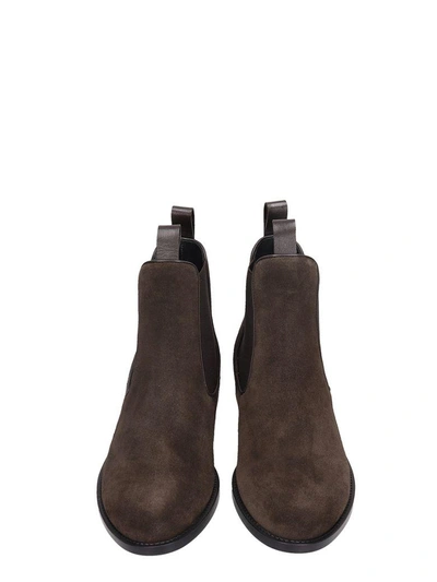 Z Zegna Browne Suede Chelsea Boots | ModeSens