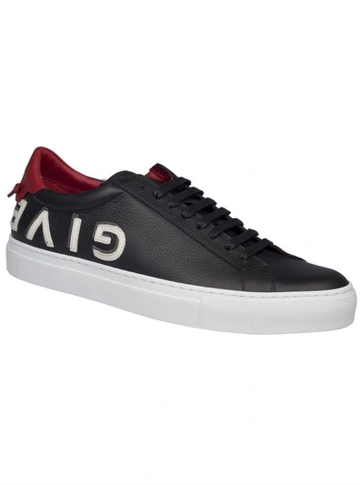 Shop Givenchy Urban Street Low Sneakers In Black/red