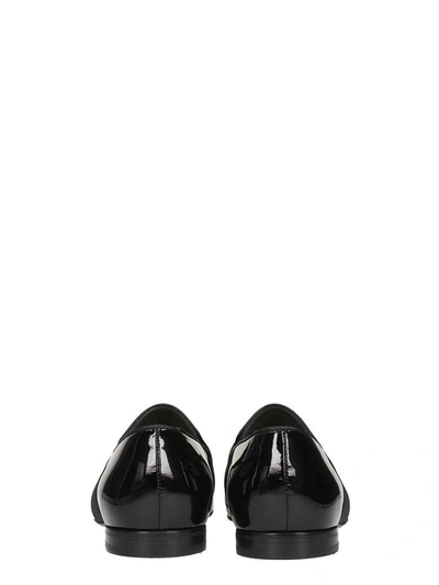 Shop Lanvin Black Painted Loafers