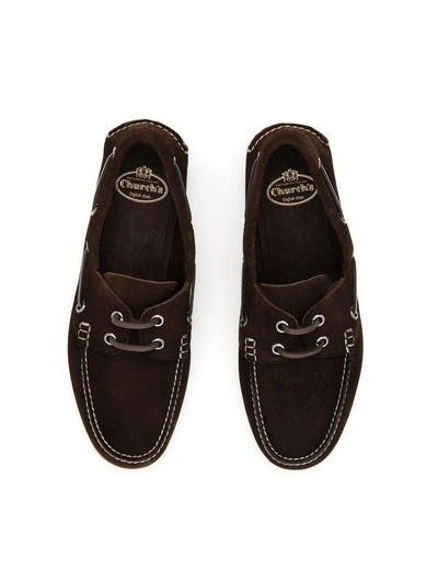 Shop Church's Suede Moccasins In Brown (brown)