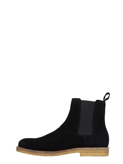 Shop National Standard Black Suede Chelsea Boots