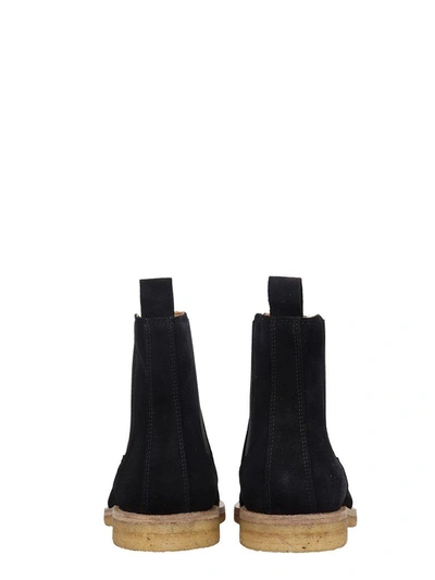 Shop National Standard Black Suede Chelsea Boots