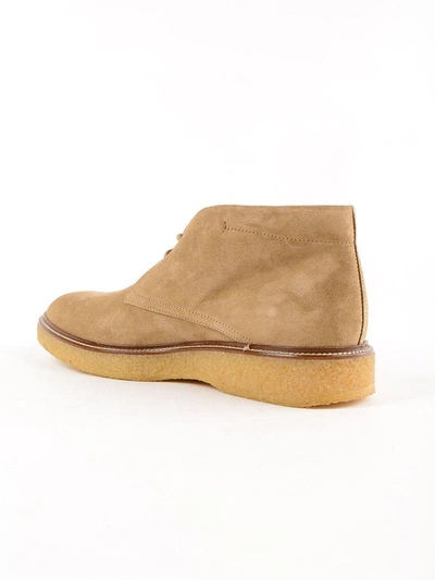 Shop Tod's Desert Lace-up Boots In Cbiscuit